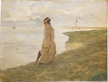 Woman by the Seaside, 19th century. Creator: Unknown