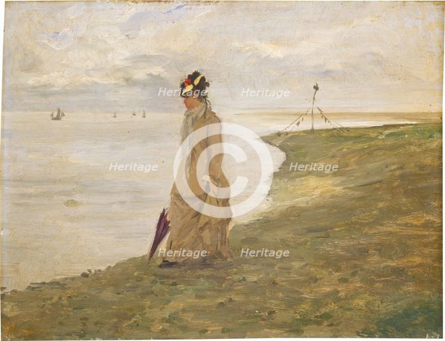 Woman by the Seaside, 19th century. Creator: Unknown.