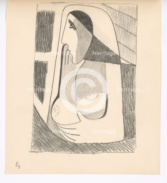 Woman by the window, 1938. Creator: Mikulas Galanda.