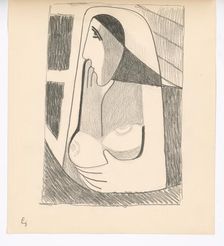 Woman by the window, 1938. Creator: Mikulas Galanda