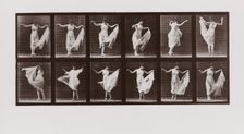 Woman dancing, Plate 107 from Animal Locomotion, 1887 (photograph)