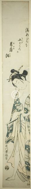 Woman Dressing after Her Bath, c. 1755/65. Creator: Ishikawa Toyonobu.