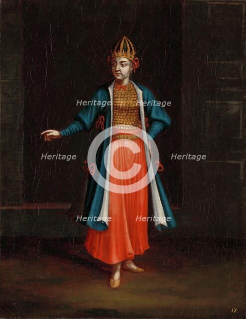 Woman from the Bulgarian Coast, 1700-1737. Creator: Workshop of Jean Baptiste Vanmour.