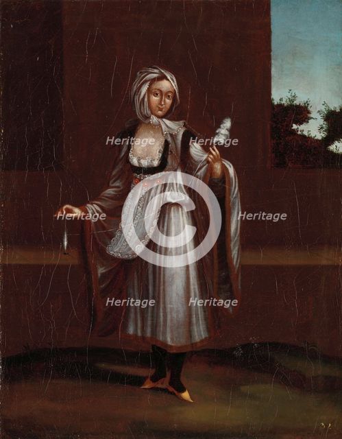 Woman from the Island of Patmos, 1700-1737. Creator: Workshop of Jean Baptiste Vanmour.