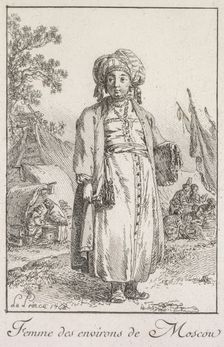Woman from the Suburbs of Moscow, 1768. Creator: Jean Baptiste Le Prince (French, 1734-1781)