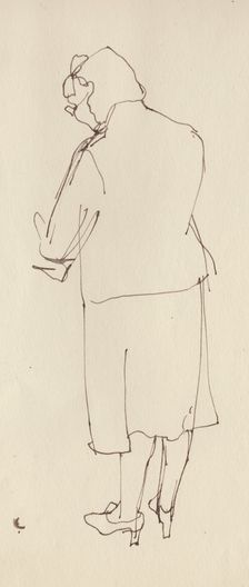 Woman from the rear, c1950. Creator: Shirley Markham