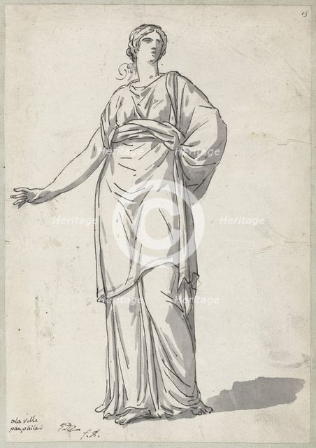 Woman from the Villa Pamphili, 1775/80. Creator: Jacques-Louis David.