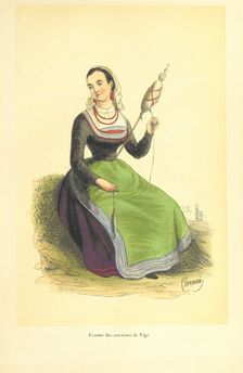 Woman from Vigo, 1848. Creators: Clerman, Duverger