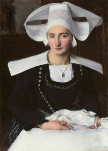 Woman from Brittany, 1886. Creator: Pascal Adolphe Jean Dagnan-Bouveret