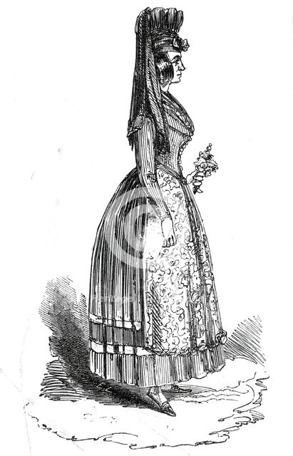 Woman from Coburg, 1845. Creator: Unknown.