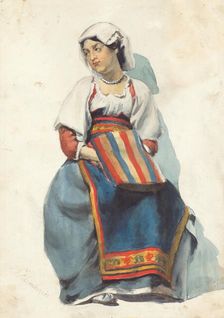 Woman from Dalmatia II., 1851-1853. Creator: Vojtech Klimkovic