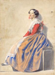 Woman from Italy , 1851-1853. Creator: Vojtech Klimkovic