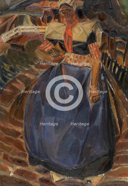 Woman from Spakenburg, c1917. Creator: Gustave De Smet.