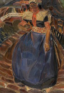 Woman from Spakenburg, c1917. Creator: Gustave De Smet