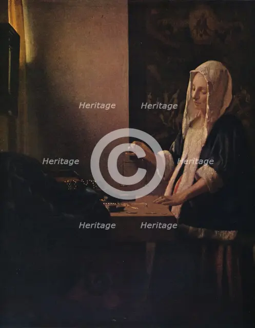 'Woman Holding a Balance', c1664. Artist: Jan Vermeer.