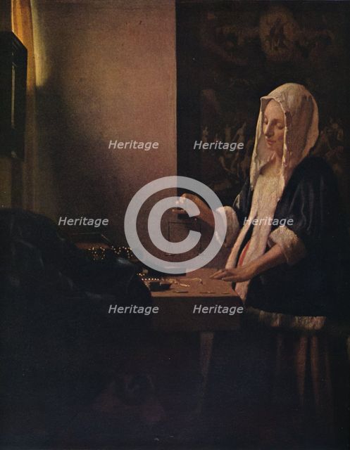 'Woman Holding a Balance', c1664. Artist: Jan Vermeer.