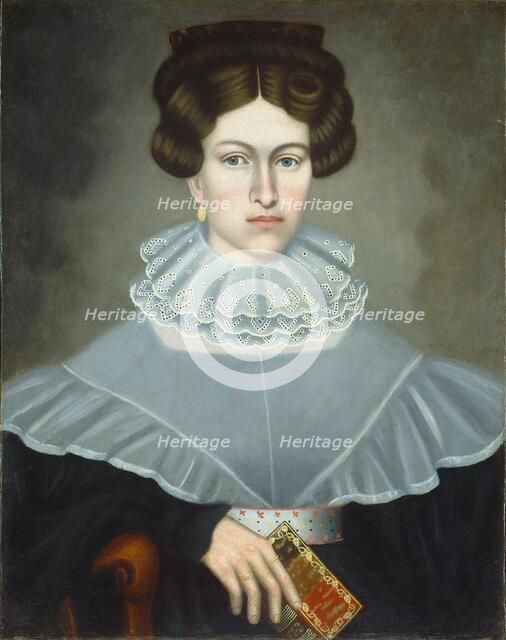 Woman Holding a Book, c. 1835. Creator: Erastus Salisbury Field.