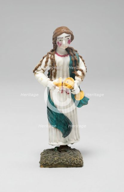 Woman Holding a Chalice, France, 1700/50. Creator: Verres de Nevers.