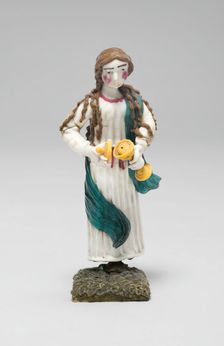 Woman Holding a Chalice, France, 1700/50. Creator: Verres de Nevers