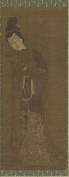 Woman Holding a Child, Ming dynasty, 16th-17th century. Creator: Unknown