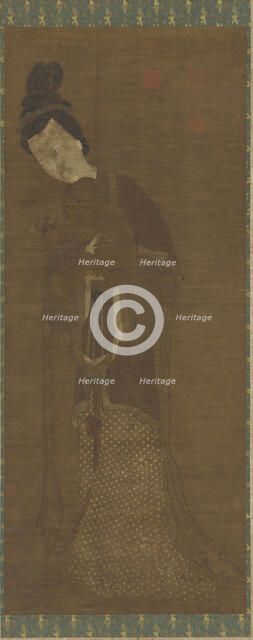 Woman Holding a Child, Ming dynasty, 16th-17th century. Creator: Unknown.