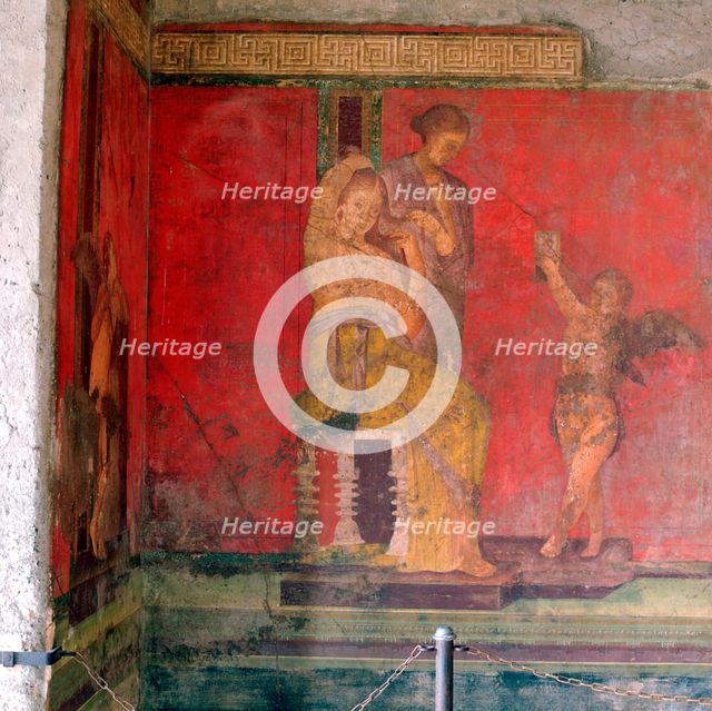 Woman Having her Hair Dressed by a Maid-Servant, 1st Century BC. Creator: Unknown.