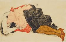 Woman Hiding Her Face, 1912. Creator: Schiele, Egon (1890-1918)