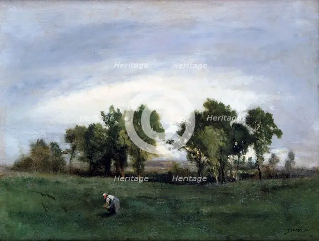 'Woman in Country Field', c1828-1876. Artist: Narcisse Virgile Diaz de la Pena