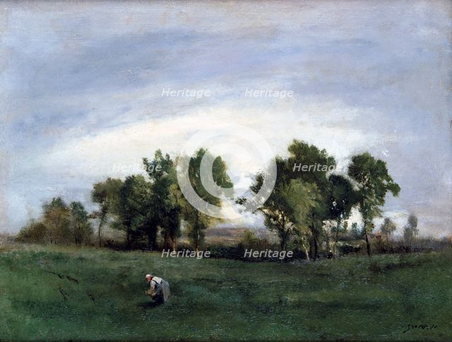 'Woman in Country Field', c1828-1876. Artist: Narcisse Virgile Diaz de la Pena