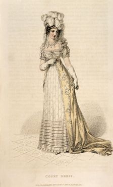 Woman in court dress, 1821