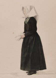 Woman in costume, 1840-1889. Creator: Per Sodermark