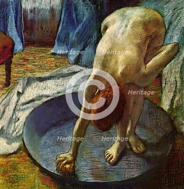 'Woman in a Tub', 1886.  Artist: Edgar Degas