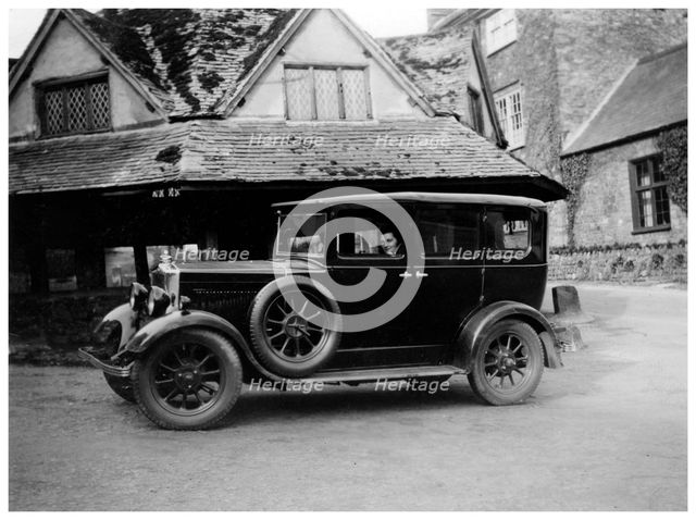 Woman in a vintage car, c1920s(?). Artist: Unknown