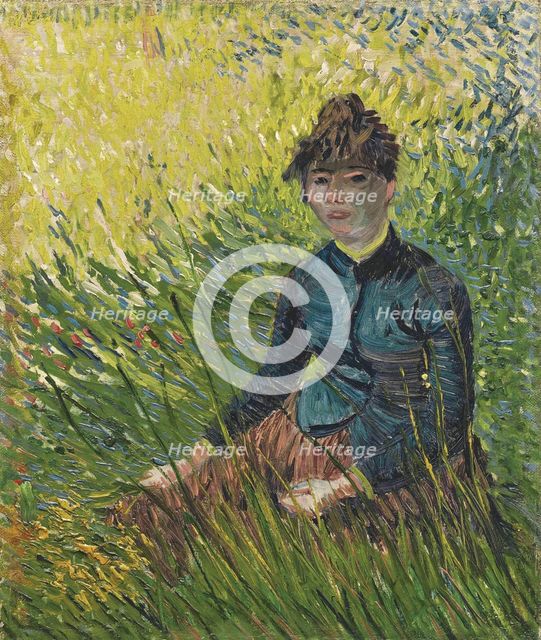 Woman in a wheat field (Femme dans un champ de blé), 1887. Artist: Gogh, Vincent, van (1853-1890)