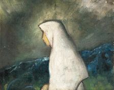 Woman in a White Shawl, 1930-1935. Creator: Zolo Palugyay