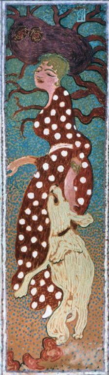 Woman in a White Spotted Dress 1891. Artist: Pierre Bonnard