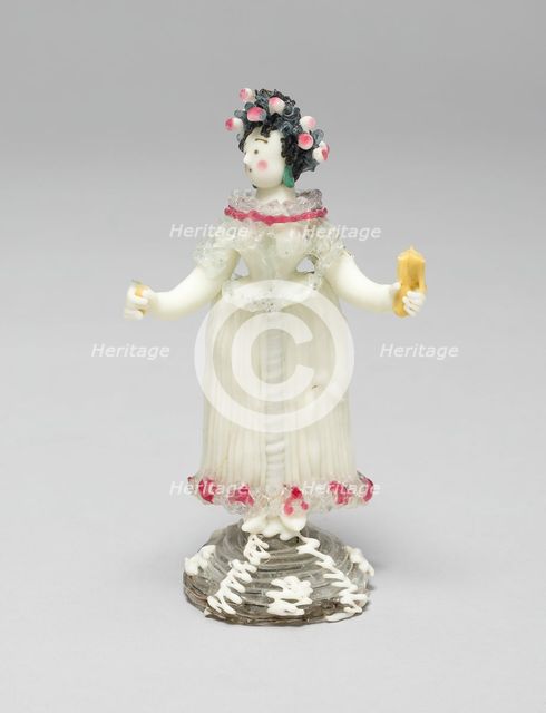 Woman in a Wide Skirt, France, 1750/99. Creator: Verres de Nevers.