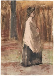 Woman in a Wood, 1882. Creator: Gogh, Vincent, van (1853-1890)