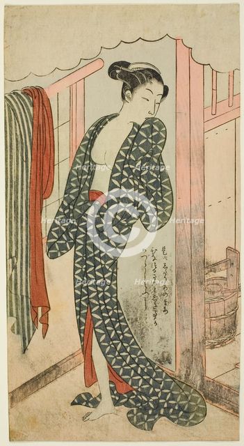 Woman in a Bathhouse, c. 1769/70. Creator: Suzuki Harunobu.