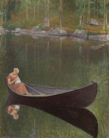 Woman in a Boat, 1924. Creator: Pekka Halonen