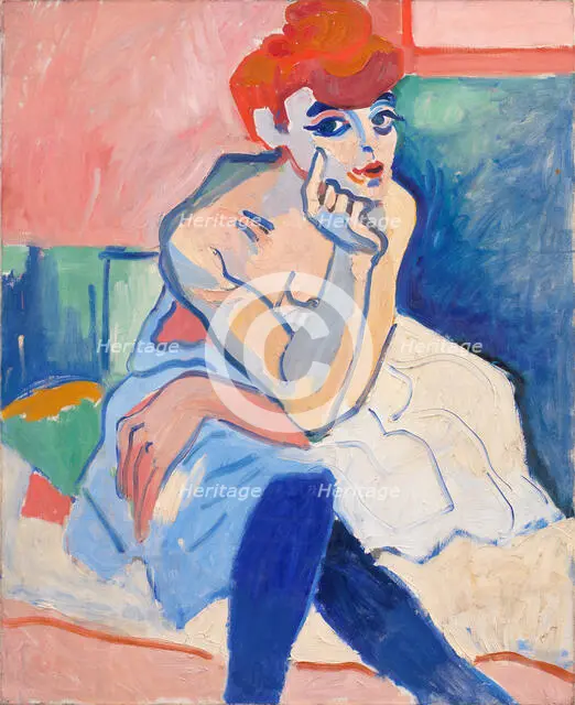 Woman in a Chemise (Dancer), 1906.  Creator: Andre Derain.
