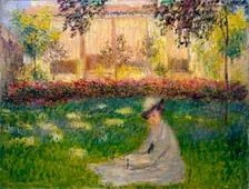 Woman in a Garden 1876. Artist: Claude Monet