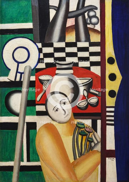 Woman in a garden (Femme dans un jardin), 1922. Creator: Fernand Leger.