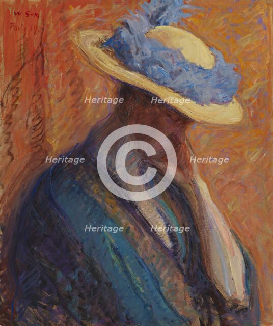 Woman in a Hat, 1913. Creator: Vilho Sjöström.