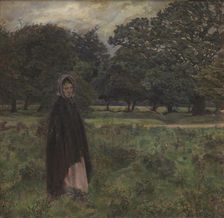 Woman in a landscape, 1888. Creator: Georg Seligmann
