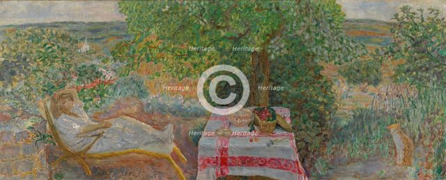 Woman in a Landscape, c1914. Creator: Pierre Bonnard.