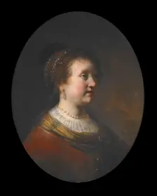 Woman in a Red Dress and Pearls, 1634. Creator: Govaert Flinck