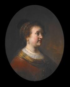 Woman in a Red Dress and Pearls, 1634. Creator: Govaert Flinck