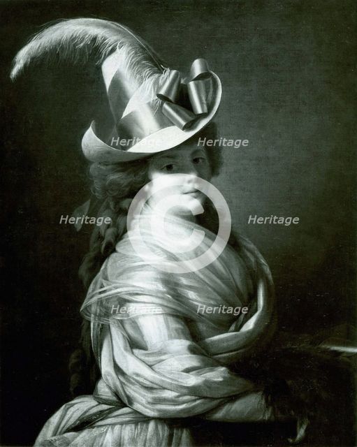 Woman in a Straw Hat, c. 1790. Creator: Unknown.