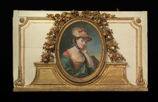 Woman in a straw hat (one of a set), 1770-90. Creator: Unknown